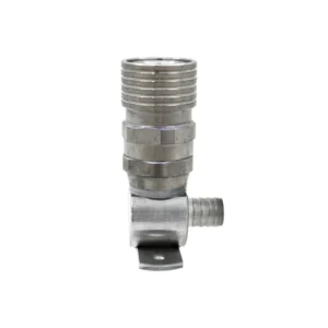 Andale Micro Matic Barbed Snaplok Crosshead 1/2 inch 10mm Blank stainless steel