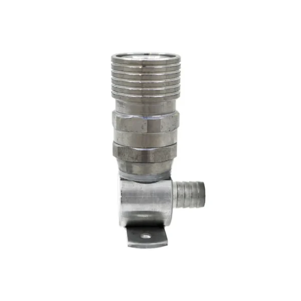 Andale Micro Matic Barbed Snaplok Crosshead 1/2 inch 10mm Blank stainless steel
