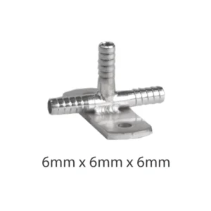 Andale Micro Matic stainless steel barbed over head gas bracket join for gas tube adaptor