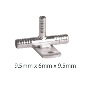 Andale Micro Matic stainless steel barbed over head gas bracket join for gas tube adaptor