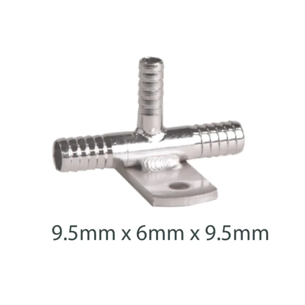 Andale Micro Matic stainless steel barbed over head gas bracket join for gas tube adaptor