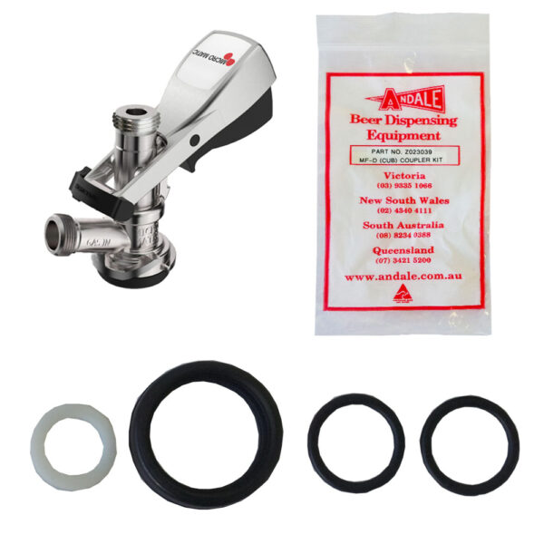 Andale Micro Matic D-style keg coupler kit replacement parts for d style keg couplers