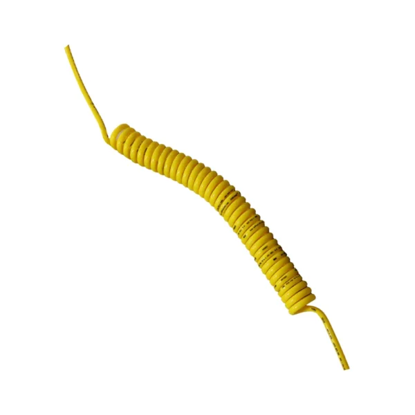 Andale Micro Matic gas self recoil hose to pressurise beer kegs yellow
