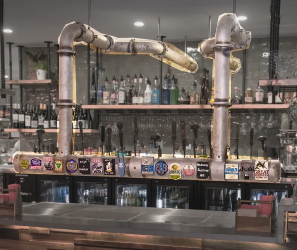 Andale Micro Matic Millhouse beer tap font