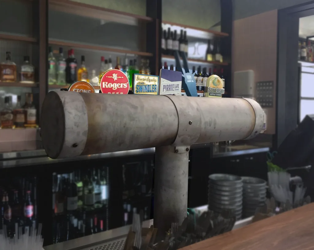 Andale Micro Matic Millhouse beer tap font