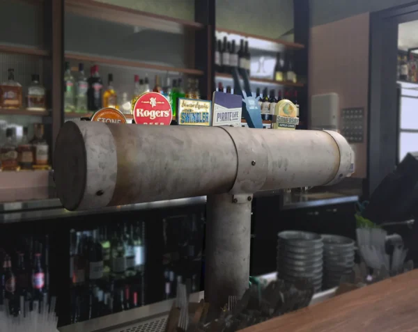 Andale Micro Matic Millhouse beer tap font