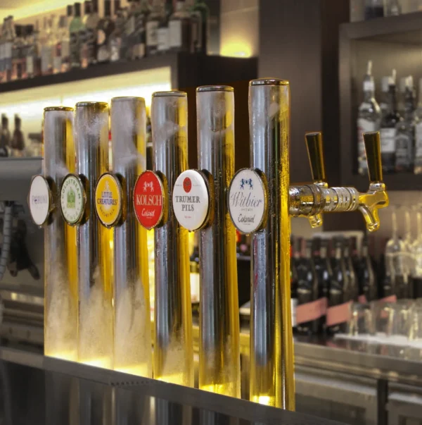 Andale Micro Matic Olympic beer tap font