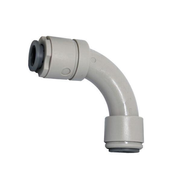3/8 to 3/8 Elbow - John Guest Fitting Andale Micro Matic 3/8" to 3/8" Elbow John Guest fitting to fit a tube to a hose draught beer line fitting available to purchase in Australia