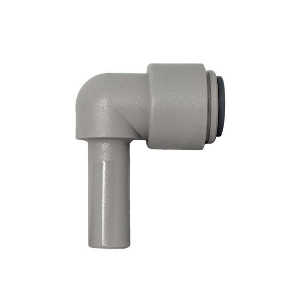 Andale Micro Matic 3/8" to 5/16" Stem Elbow John Guest fitting to fit a tube to a hose draught beer line fitting available to purchase in Australia
