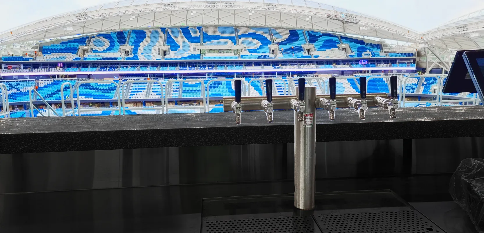 Andale Font as installed at the Sydney Football Stadium or Allianze Stadium where the Australian Matildas played against the world in soccer
